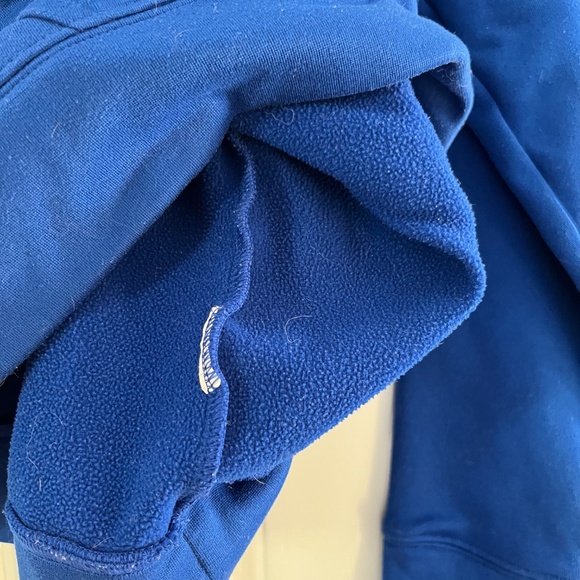 Under Armour Sweatshirt Hoodie Blue & Florescent Yellow - Picture 7 of 7